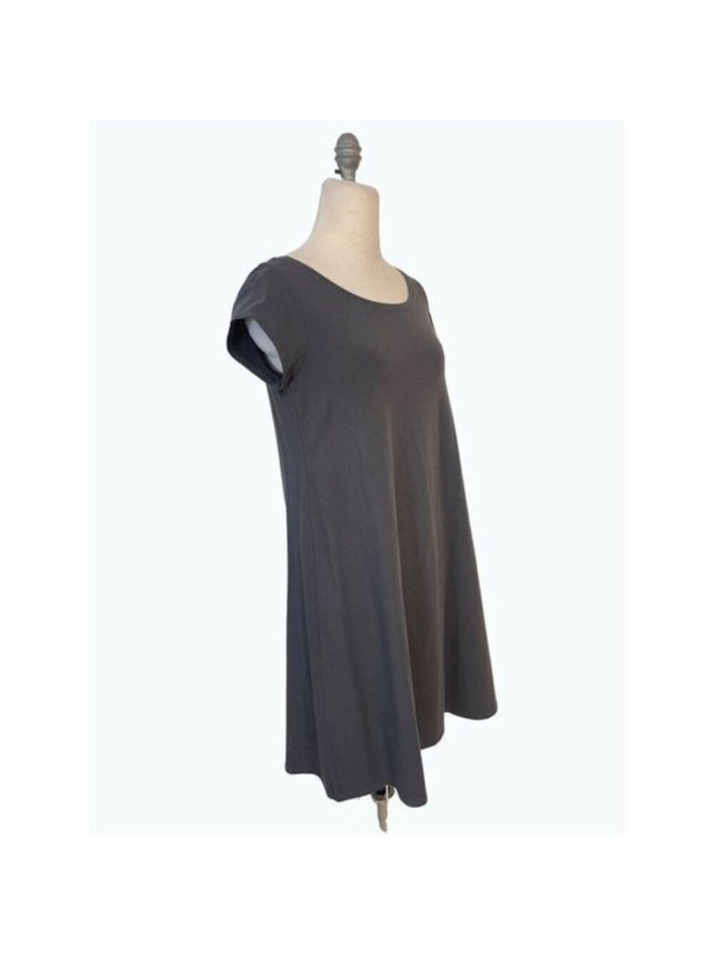 Eileen Fisher Organic Cotton Short Sleeve T Shirt Dress Medium - Picture 3 of 5